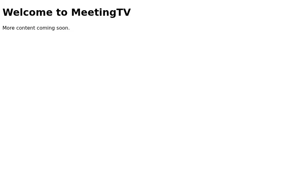 Screenshot of meetingtv.us