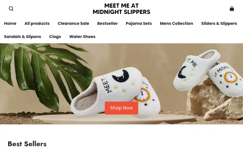 Screenshot of meetmeatmidnightslippers.com