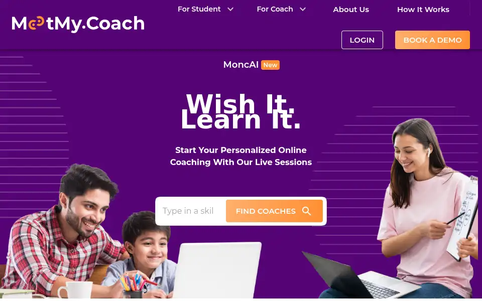 Screenshot of meetmy.coach