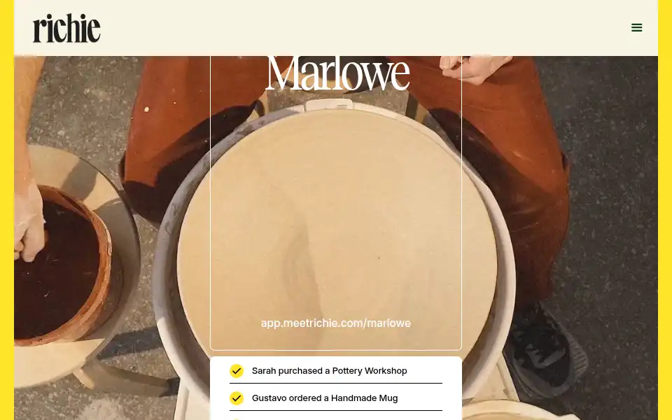 Screenshot of meetrichie.com