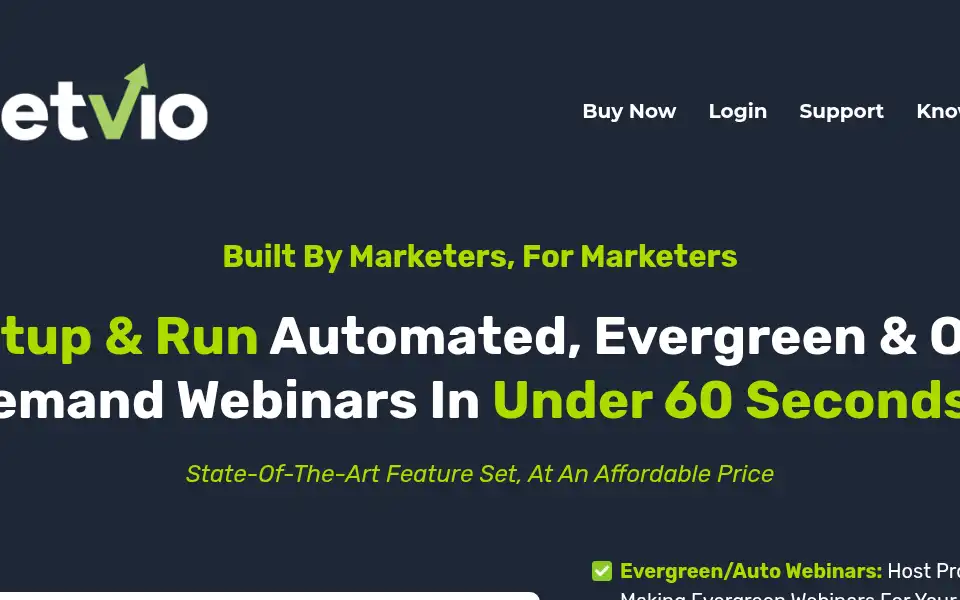 Screenshot of meetvio.com