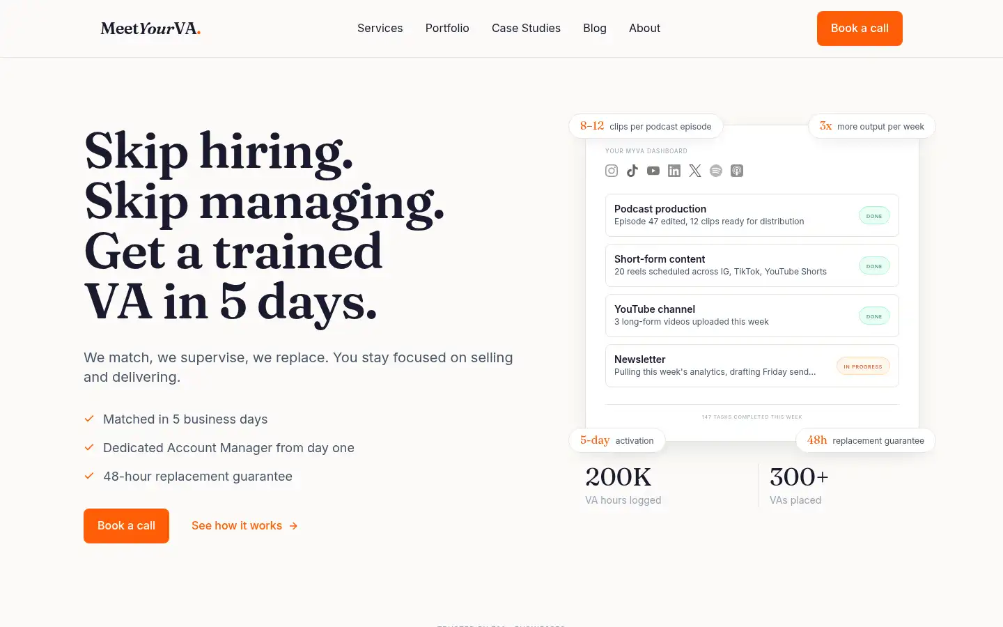 Screenshot of meetyourva.co