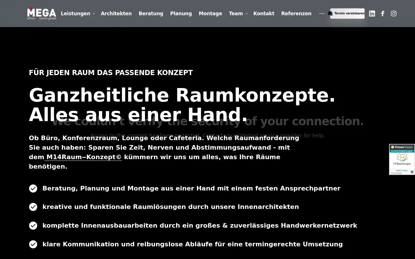 Screenshot of mega-buero.de