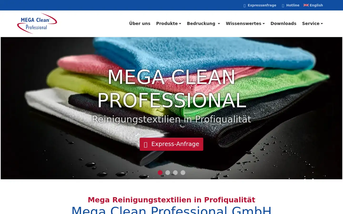 Screenshot of mega-clean.com