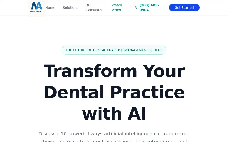 Screenshot of megaautomation.ai