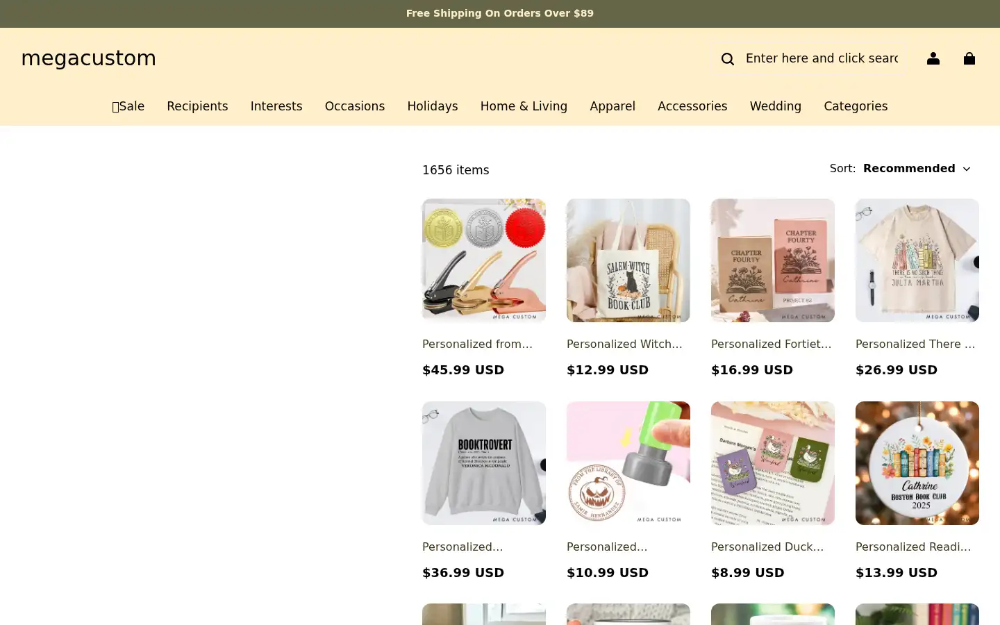 Screenshot of megacustom.com