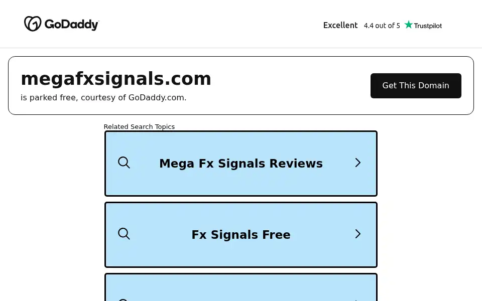 Screenshot of megafxsignals.com