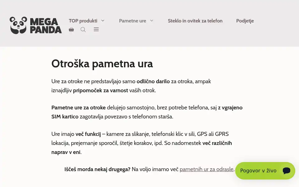 Screenshot of megapanda.si