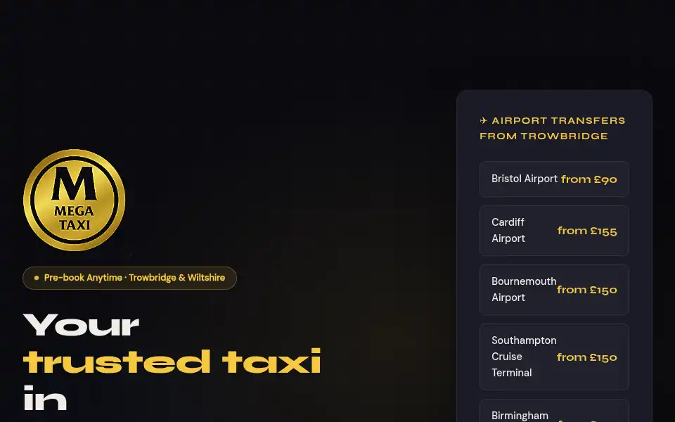 Screenshot of megataxi.co.uk