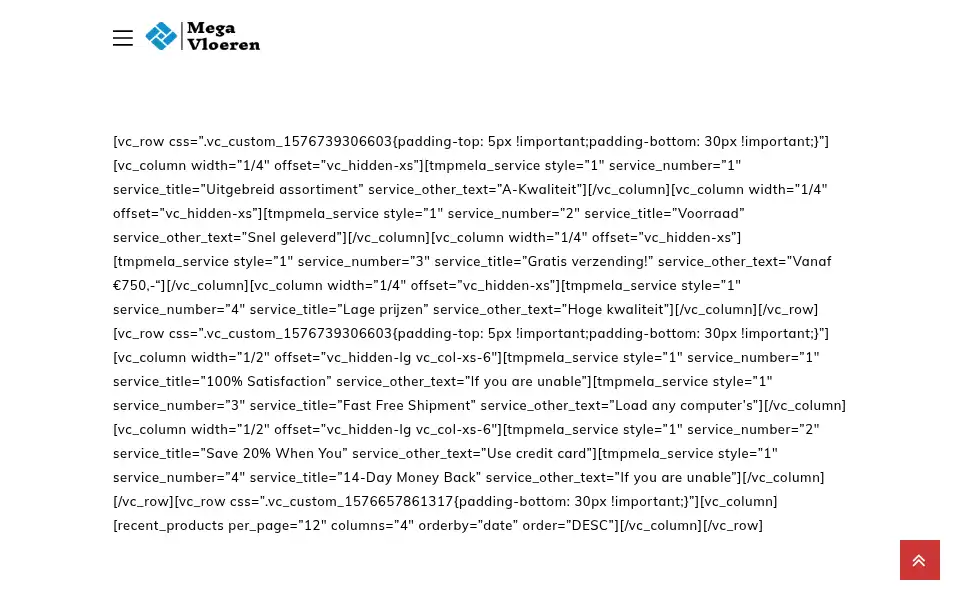 Screenshot of megavloeren.nl