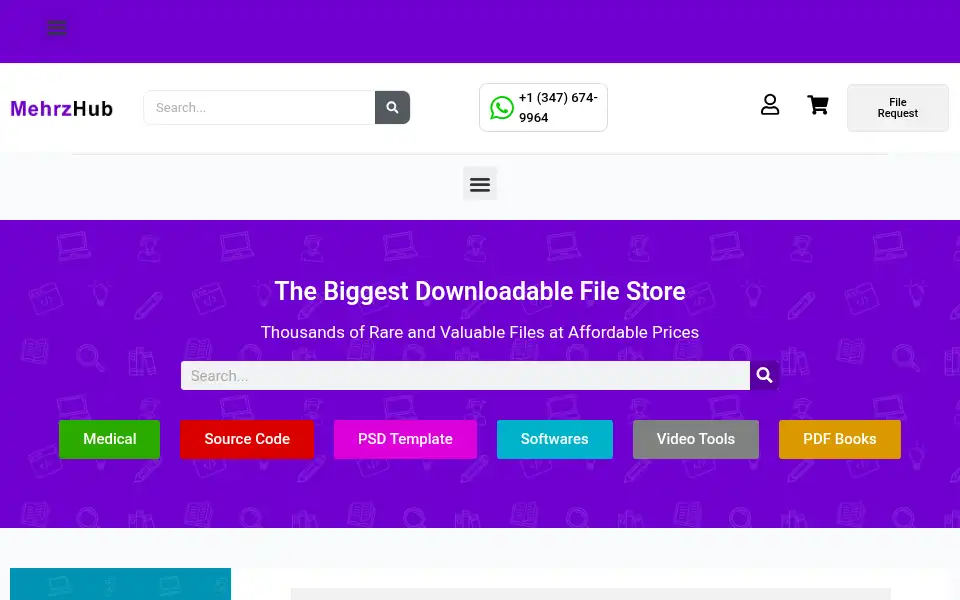 Screenshot of mehrzhub.com