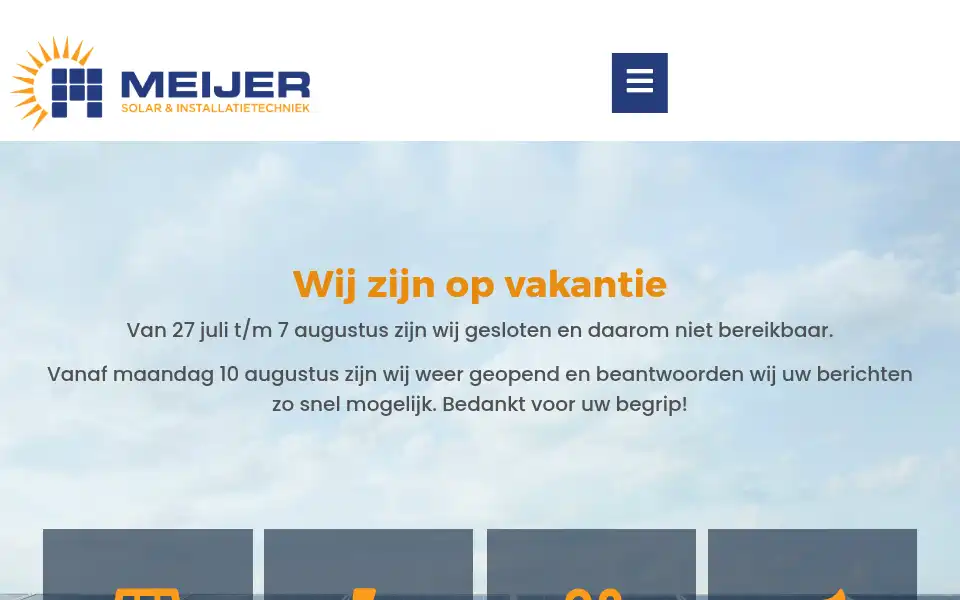 Screenshot of meijersolar.nl