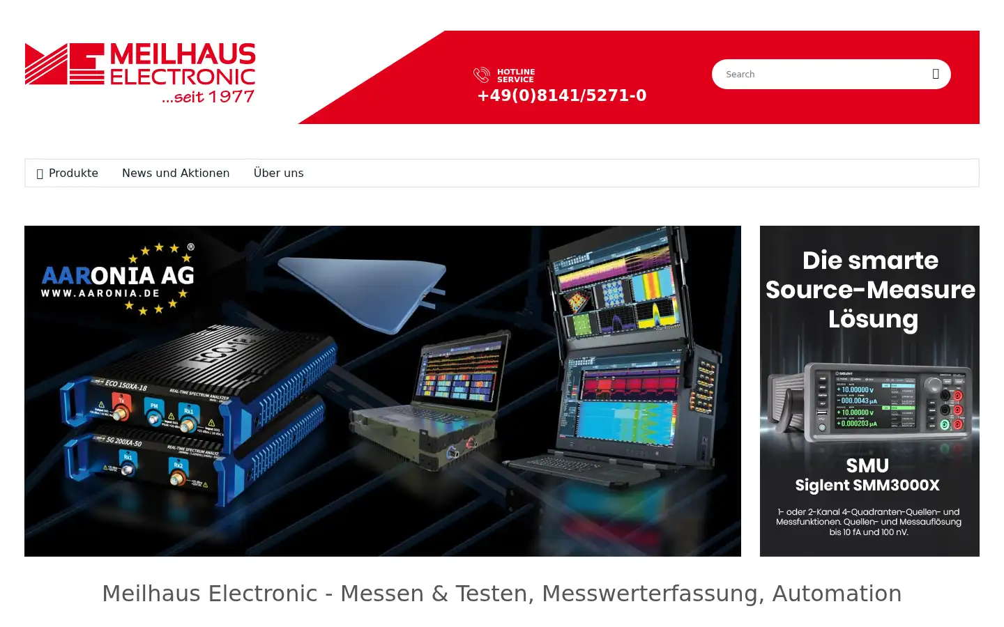 Screenshot of meilhaus.de