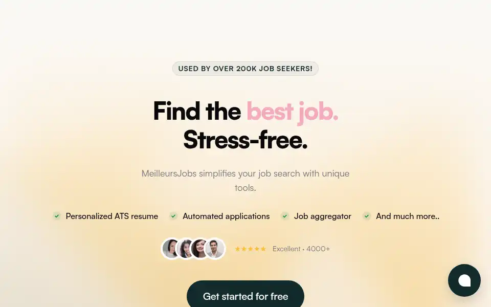 Screenshot of meilleursjobs.com