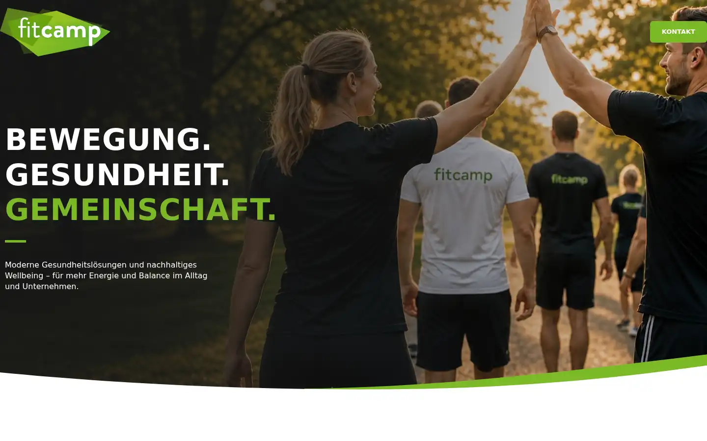 Screenshot of mein-fitcamp.de