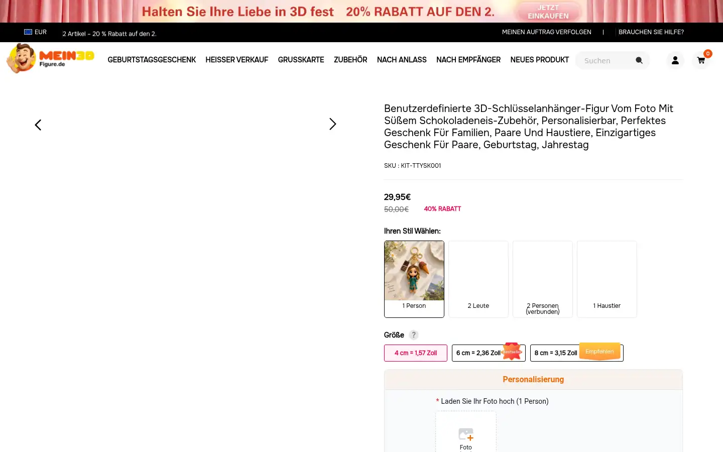 Screenshot of mein3dfigur.de