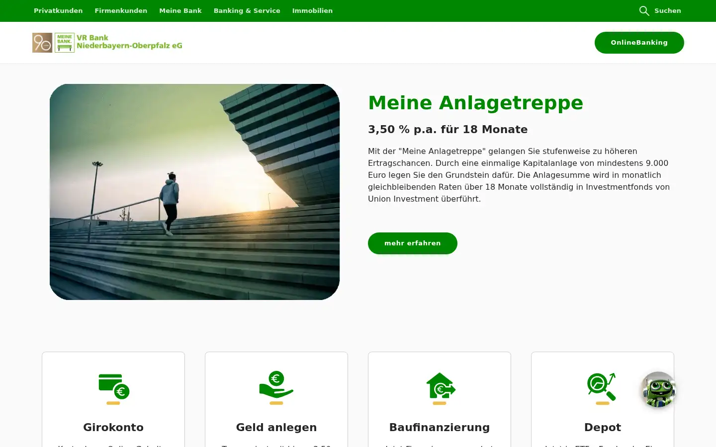 Screenshot of meine-bank-no.de