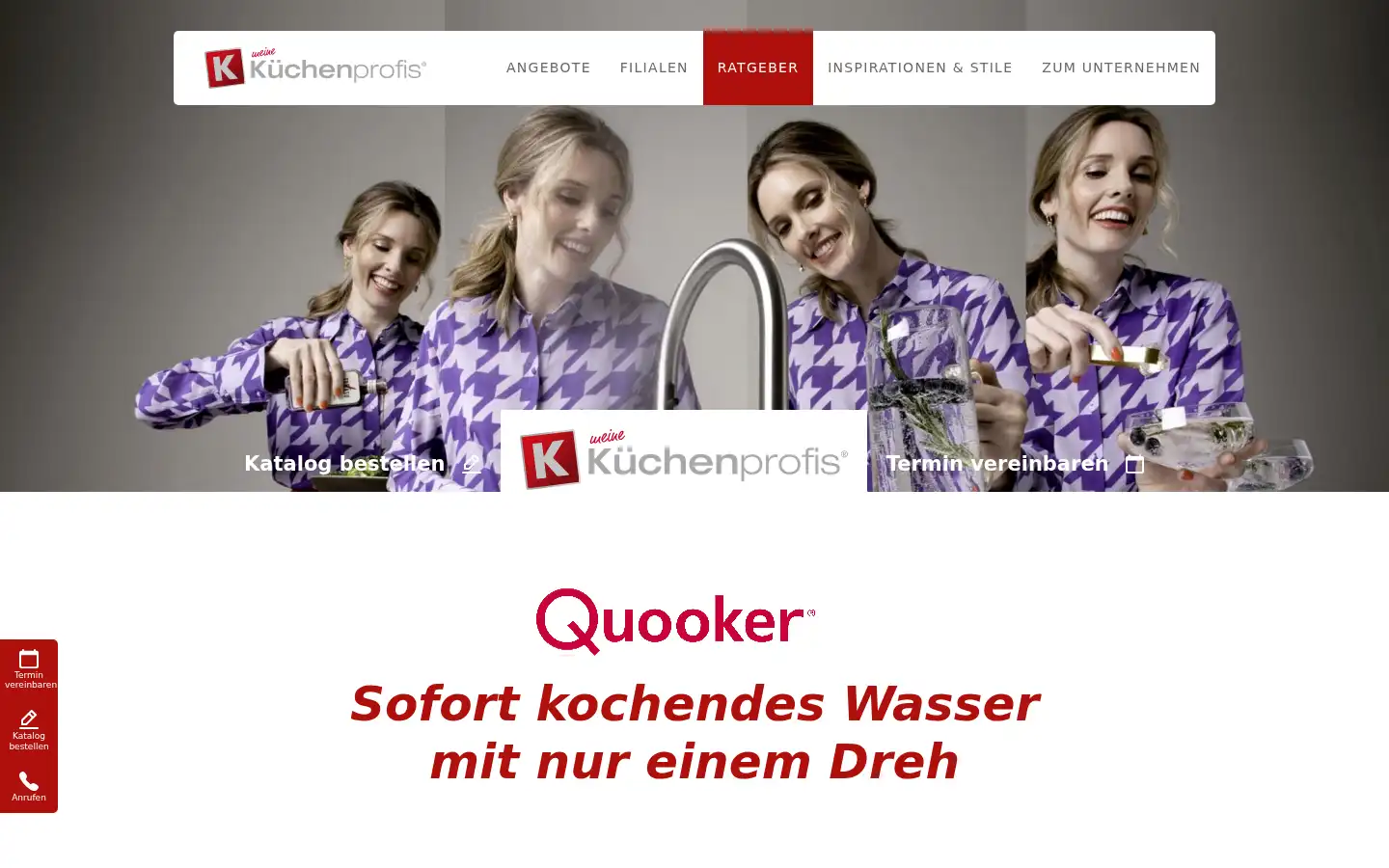 Screenshot of meinekuechenprofis.de