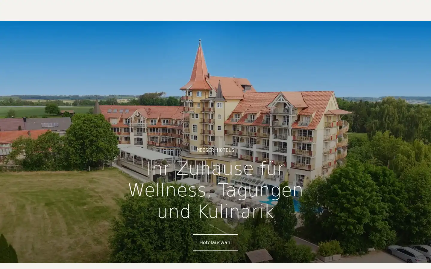 Screenshot of meiser-hotels.de