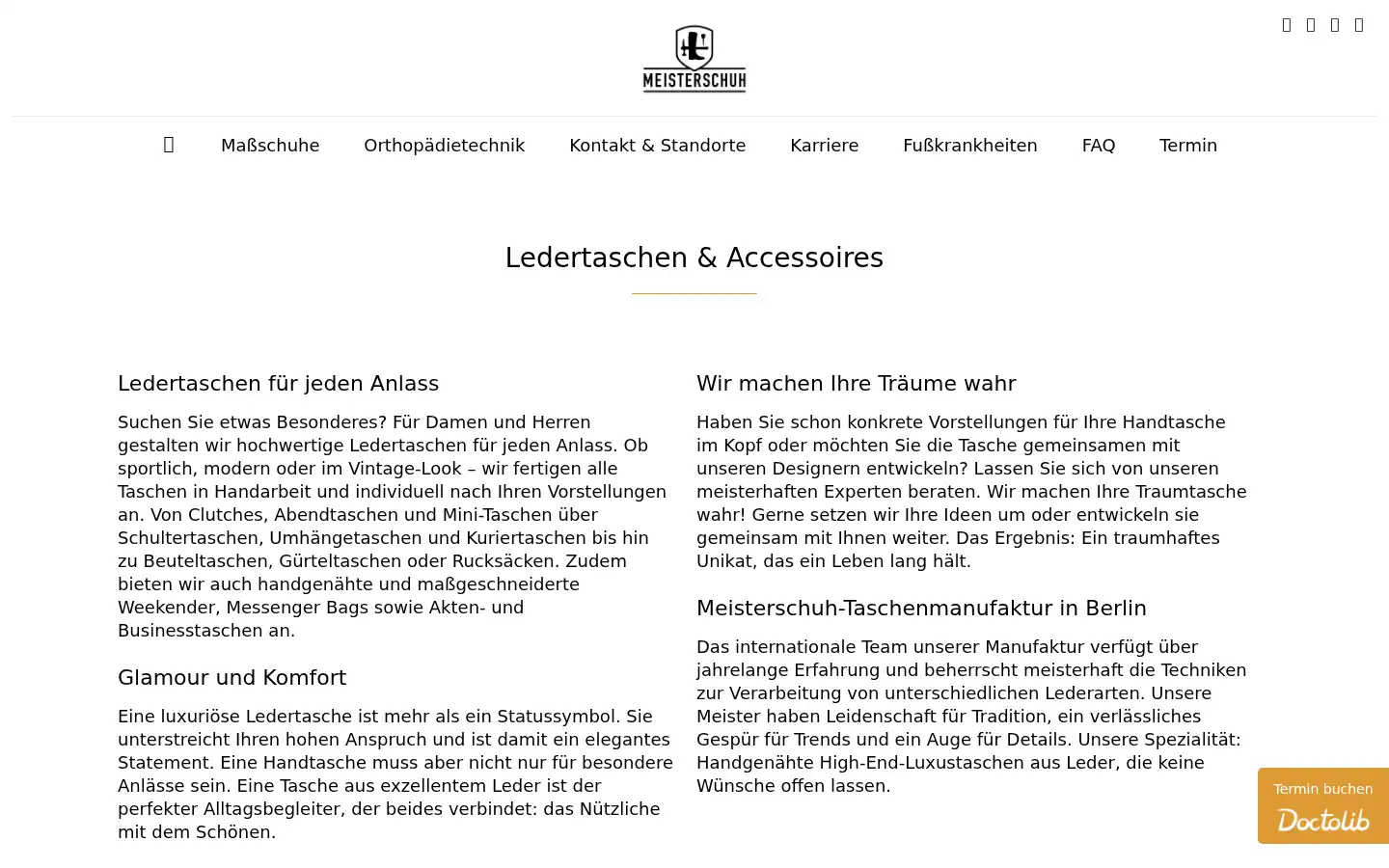 Screenshot of meisterschuh.com