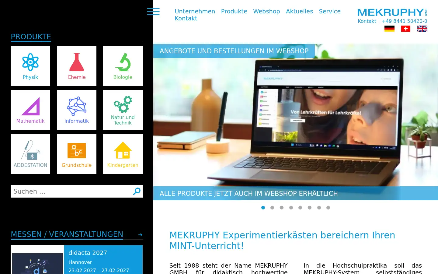 Screenshot of mekruphy.com