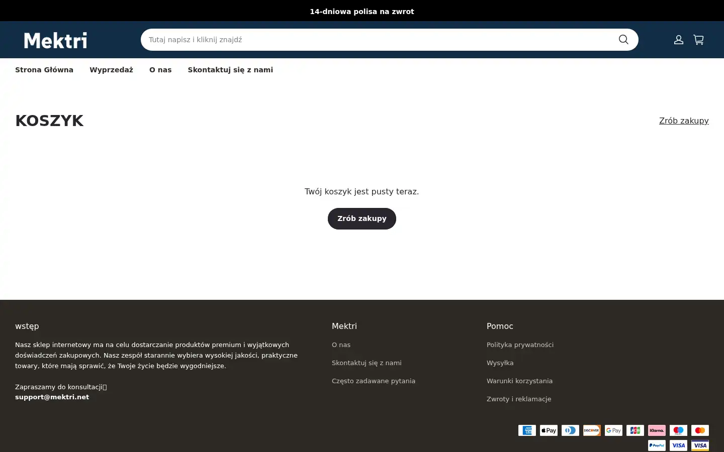 Screenshot of mektri.net