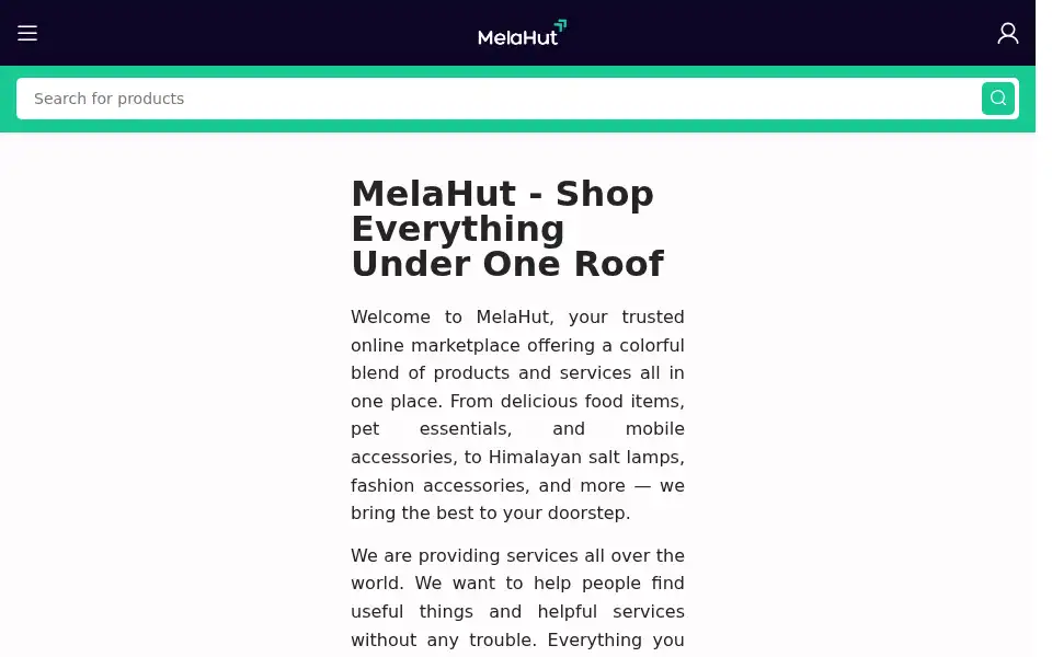 Screenshot of melahut.com