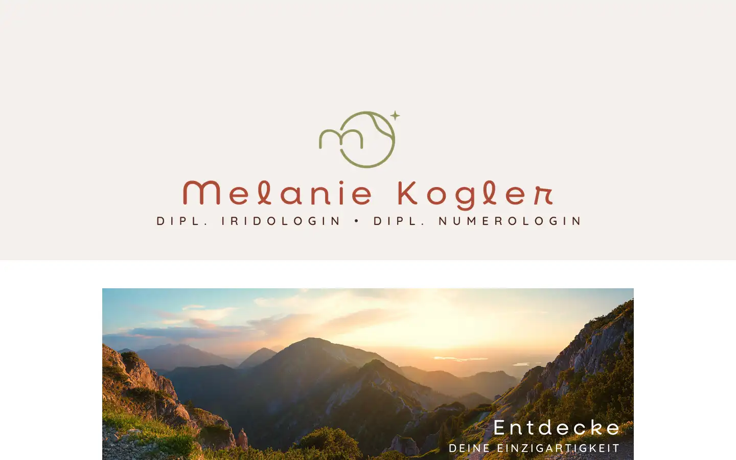 Screenshot of melaniekogler.at