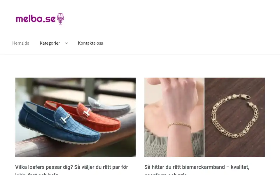 Screenshot of melba.se