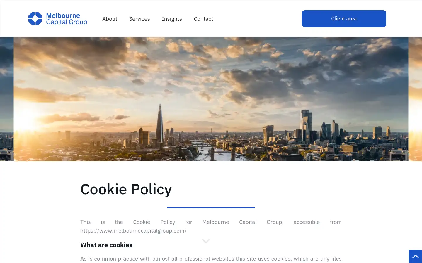 Screenshot of melbournecapitalgroup.com