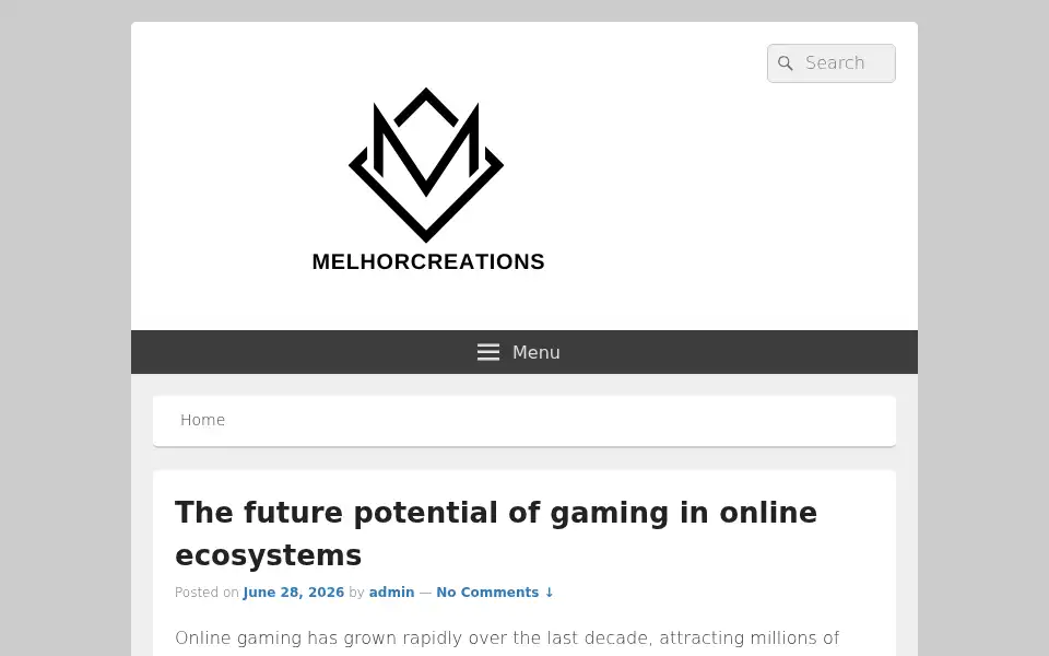 Screenshot of melhorcreations.co.uk