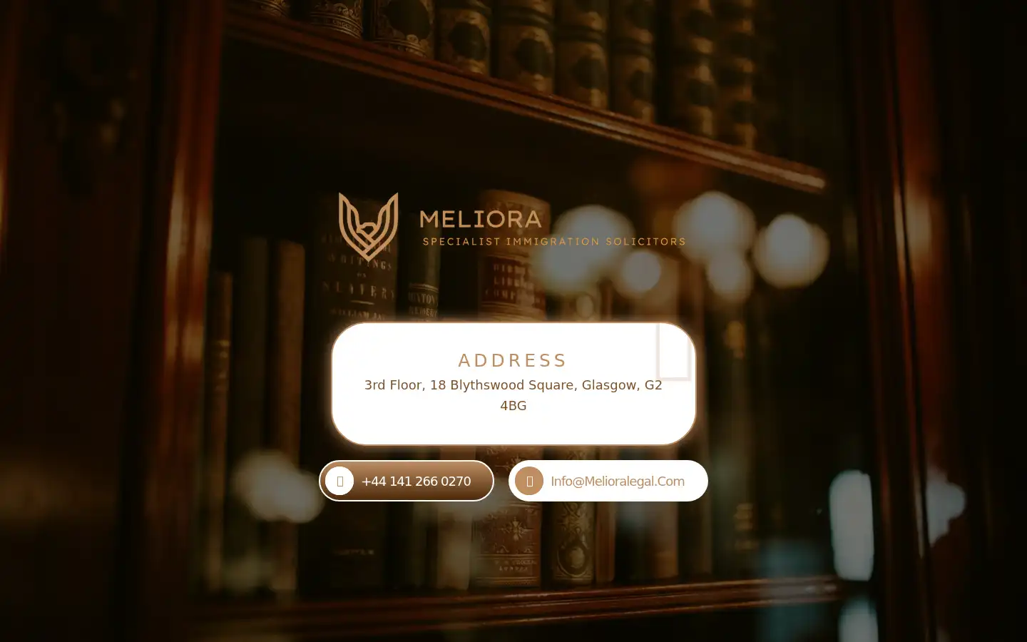 Screenshot of melioralegal.com