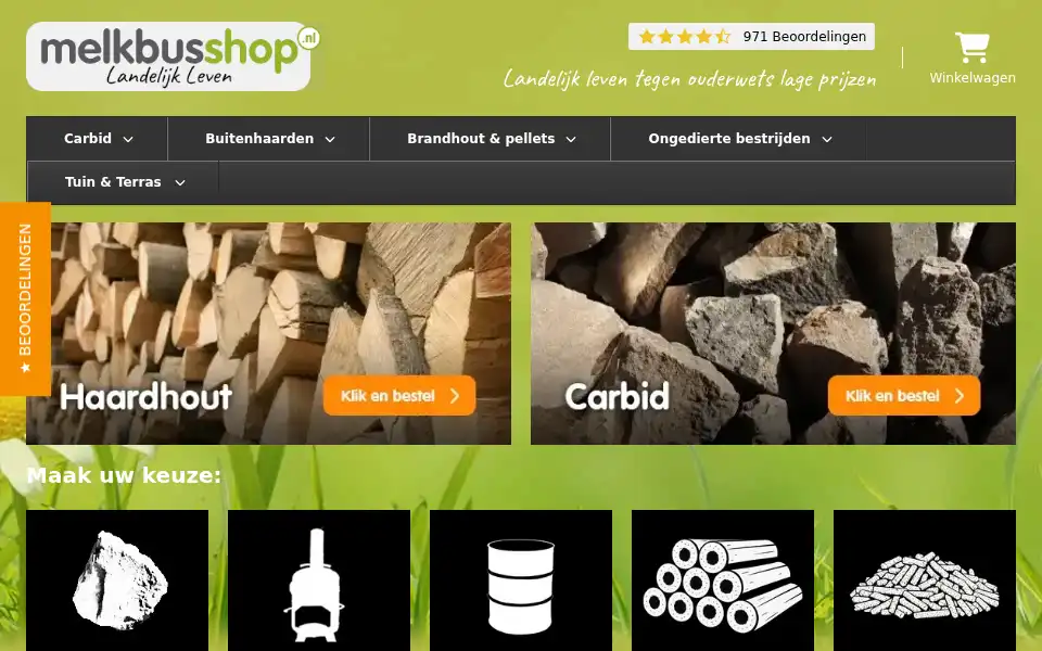 Screenshot of melkbusshop.nl