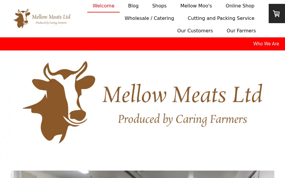 Screenshot of mellowmeats.co.uk