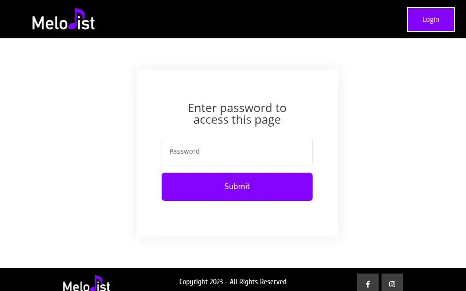 Screenshot of melodist.io