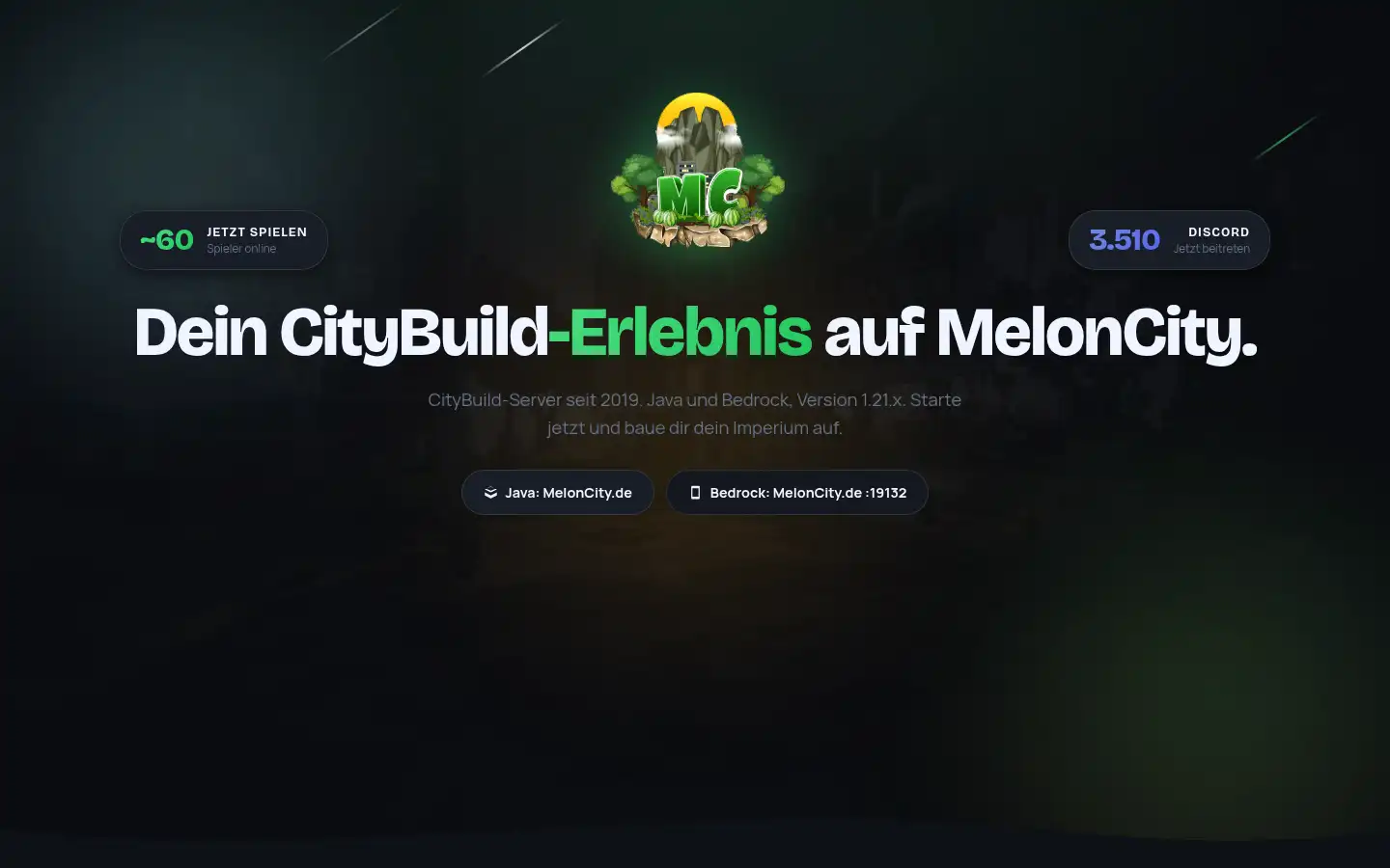 Screenshot of meloncity.de