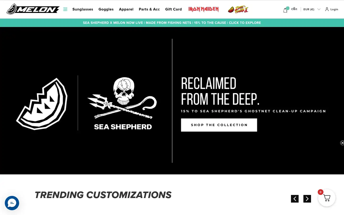Screenshot of melonoptics.com