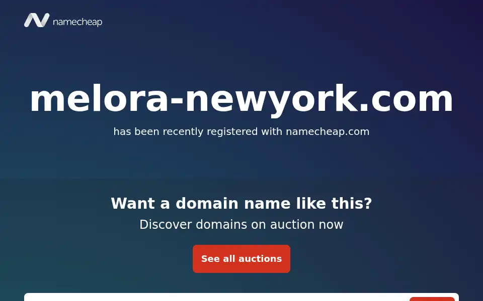 Screenshot of melora-newyork.com