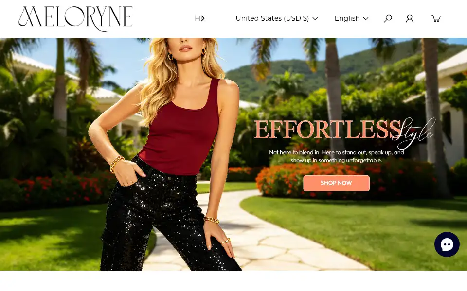 Screenshot of meloryne.com