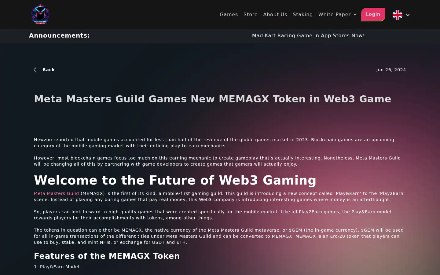 Screenshot of memag.io