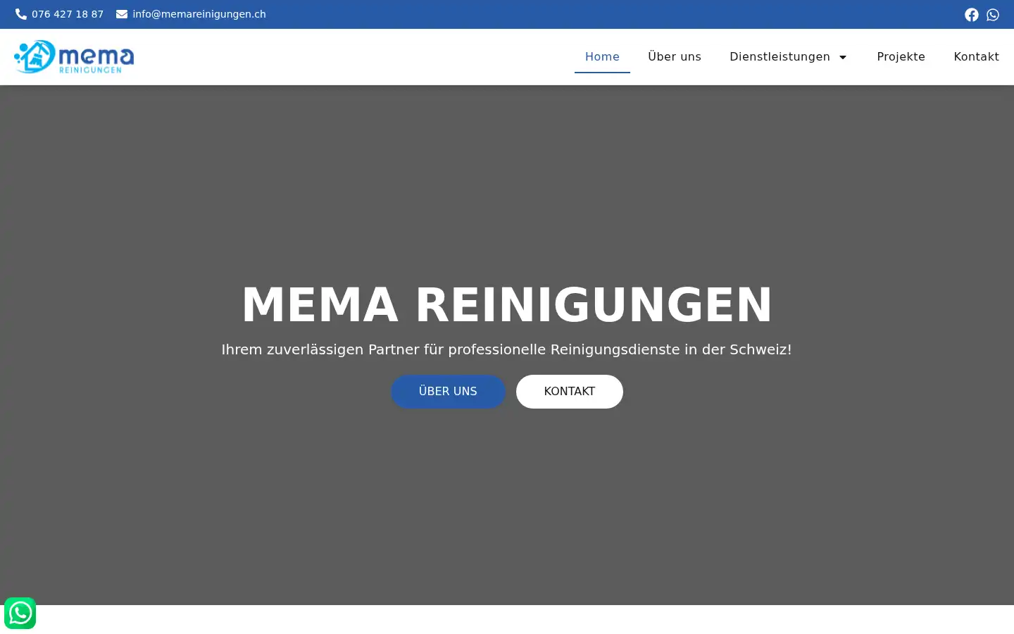 Screenshot of memareinigungen.ch