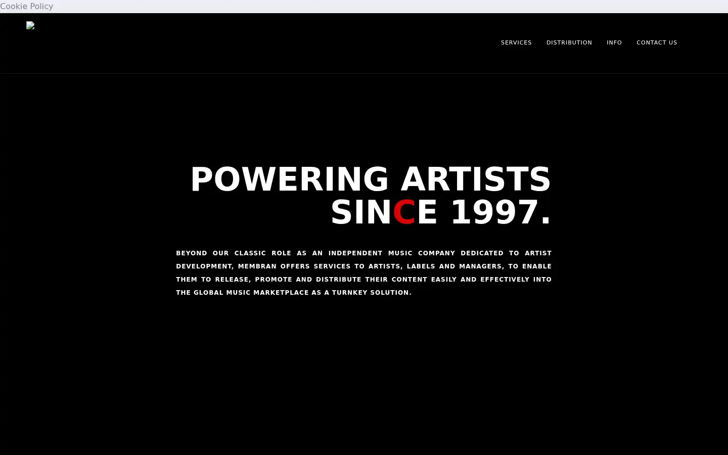 Screenshot of membran.net