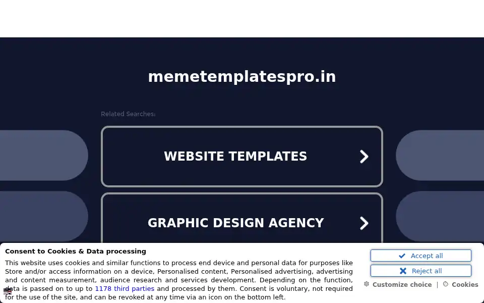 Screenshot of memetemplatespro.in