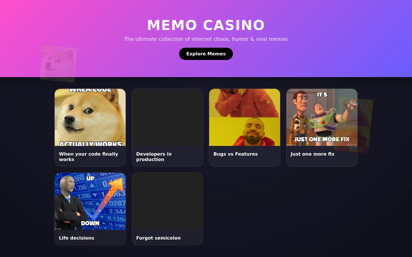 Screenshot of memo-casino.g7.to