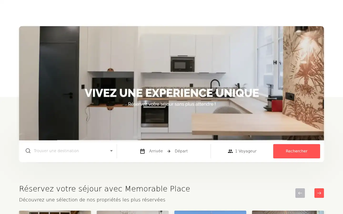 Screenshot of memorable.place