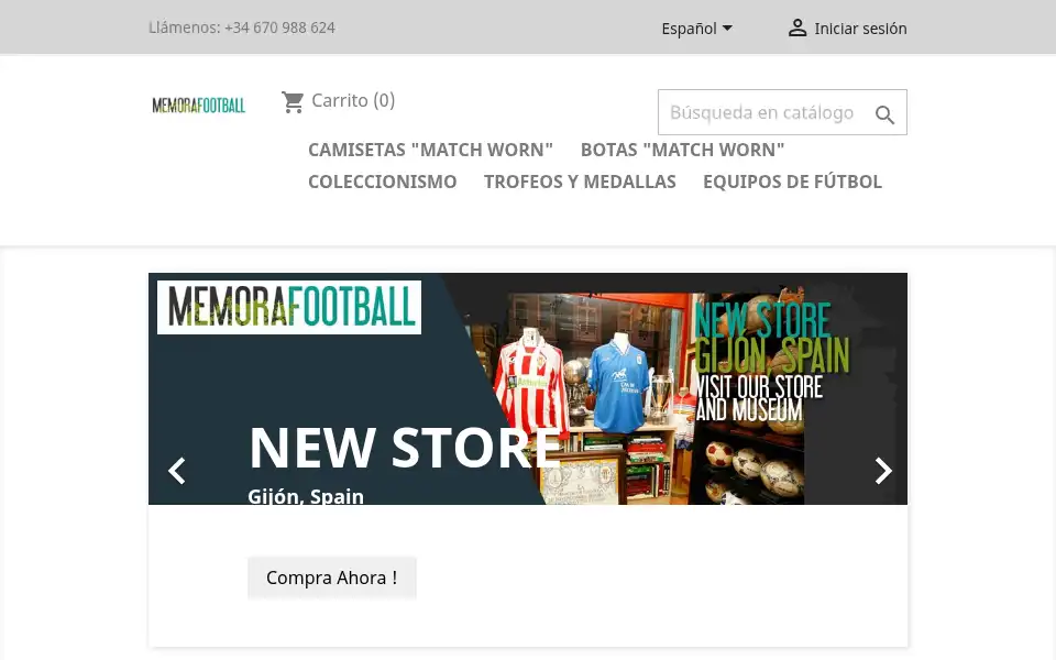 Screenshot of memorafootball.com