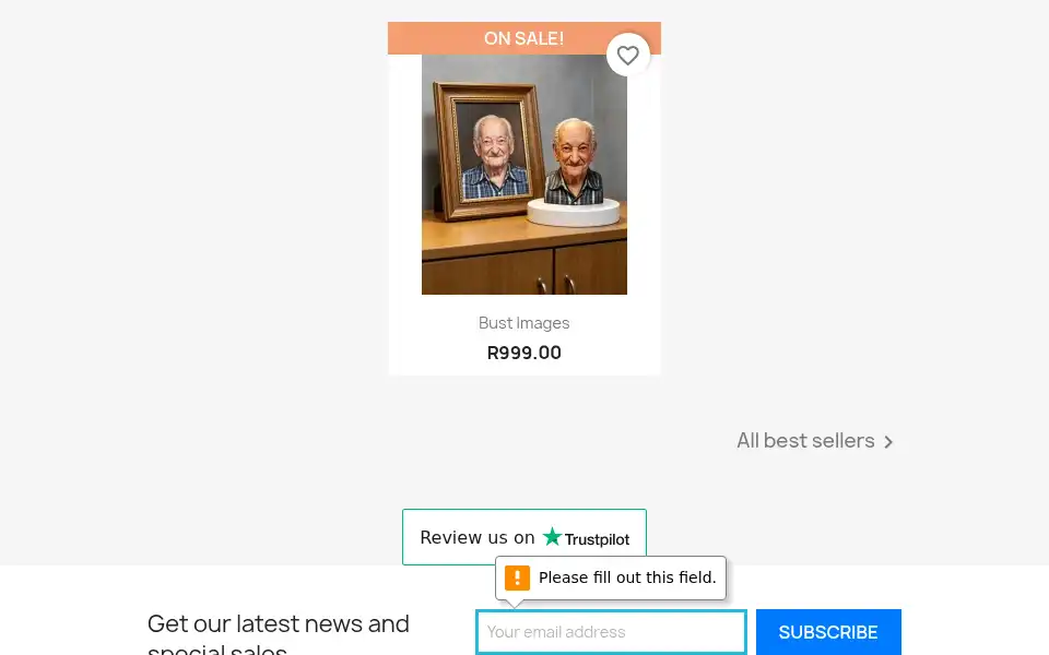 Screenshot of memoria3d.co.za