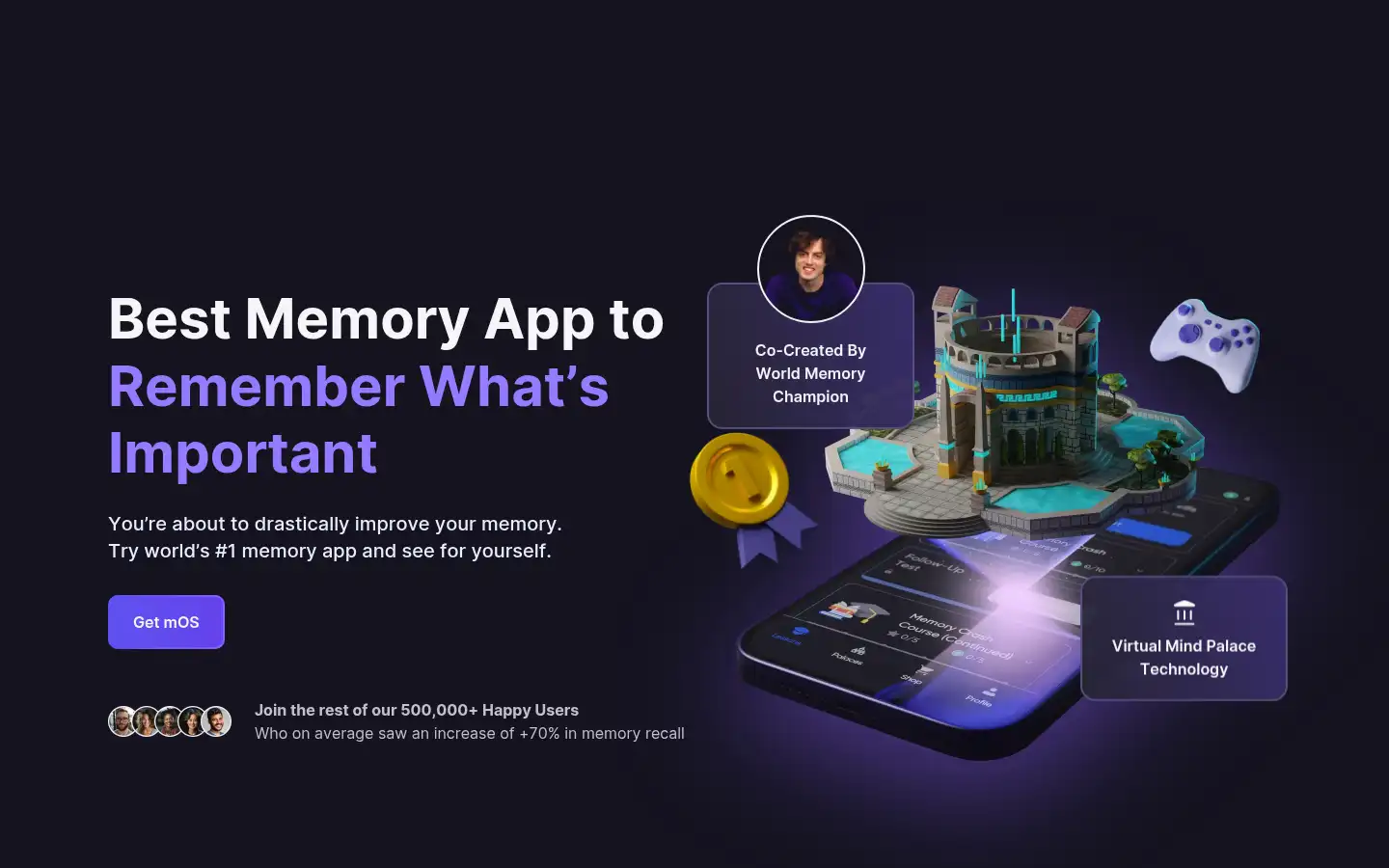 Screenshot of memoryos.com
