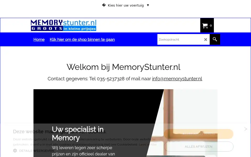 Screenshot of memorystunter.nl