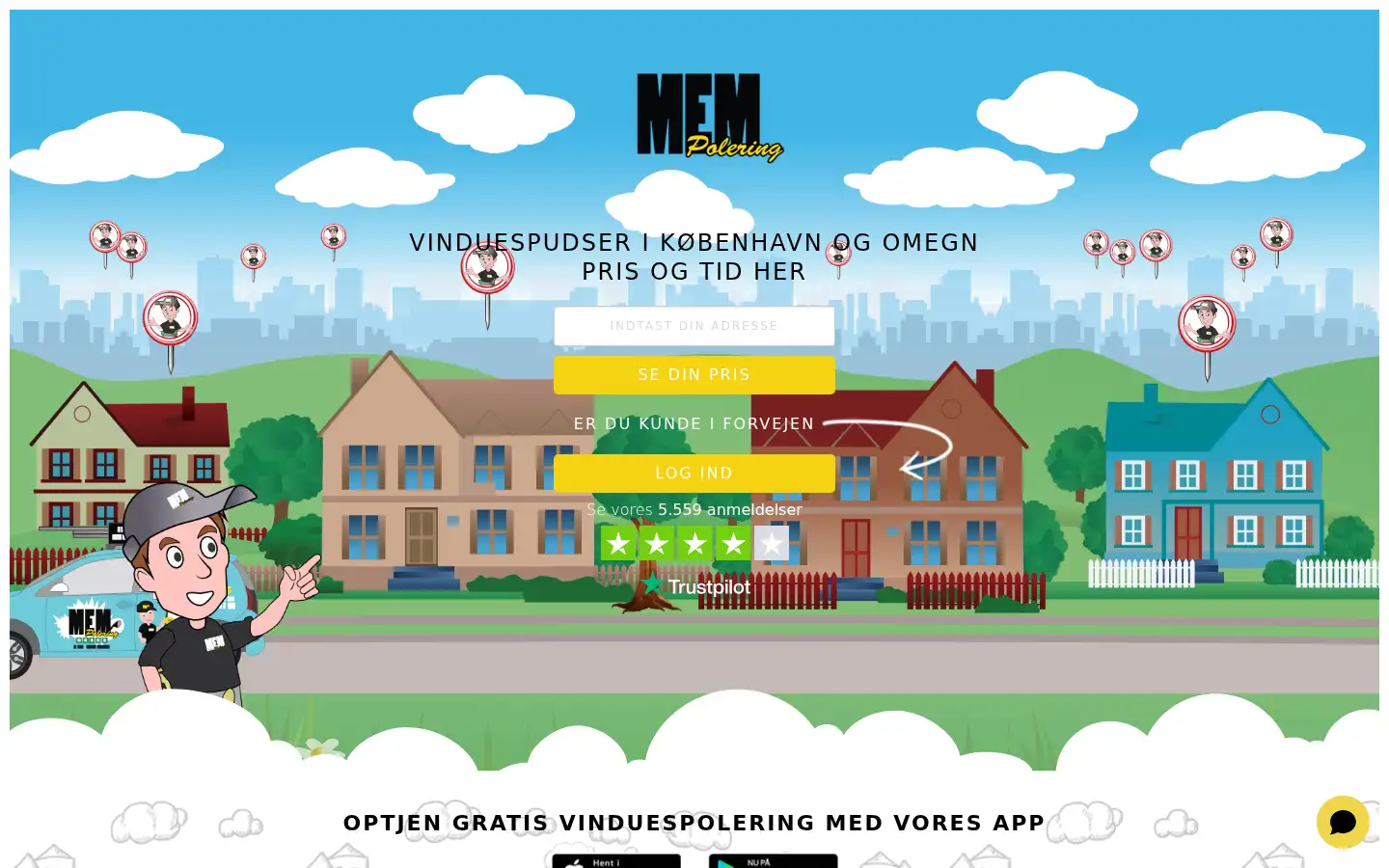 Screenshot of mempolering.dk
